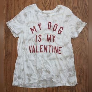 Tie dye valentine's shirt